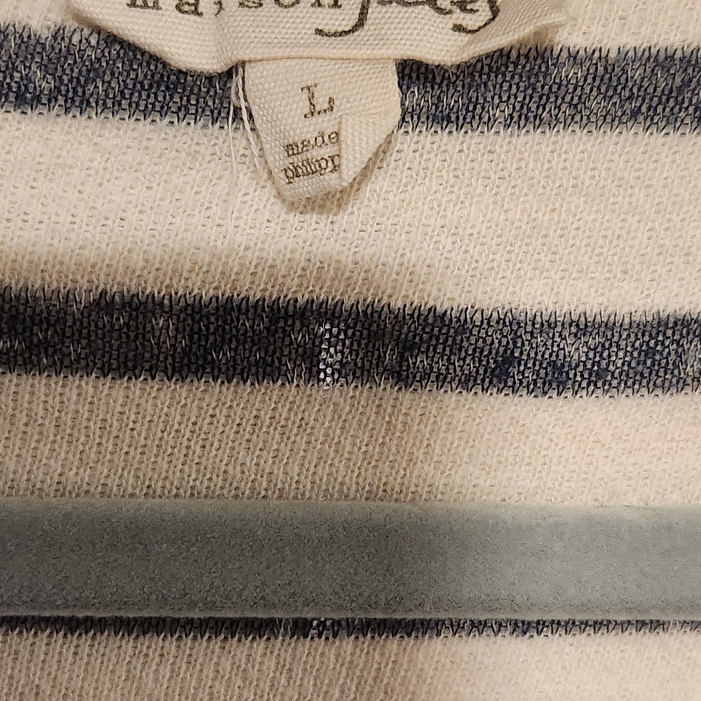 Striped Open-Front Topper - Picture 2 of 4